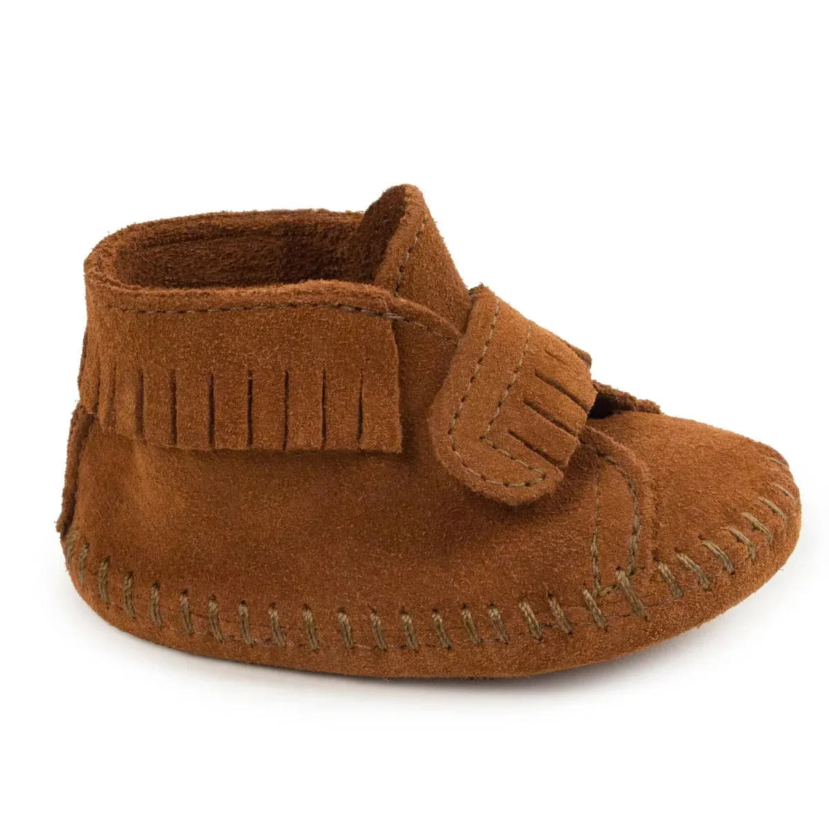 Minnetonka VELCRO Merceditas de bebé con tira delantera - Mocasines