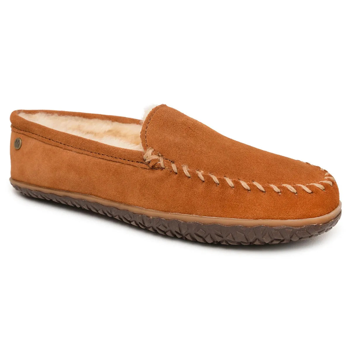 Pantuflas Minnetonka Tobie de piel de oveja para hombre