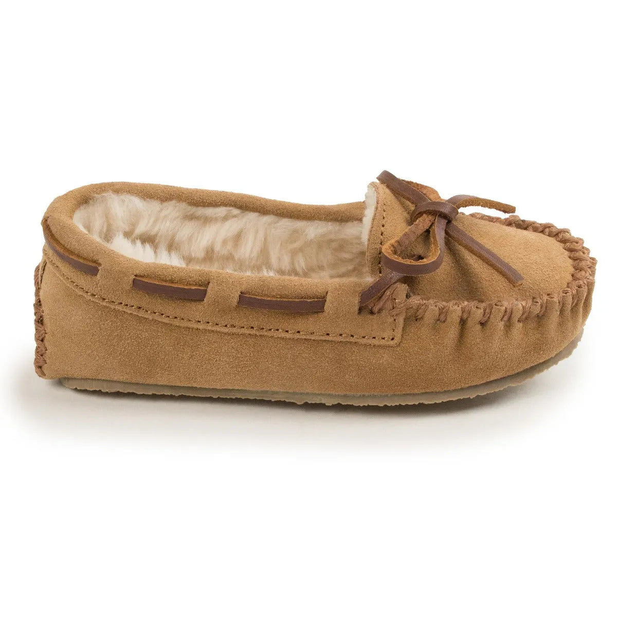 Minnetonka Cassie Suede - Pantufla para niños