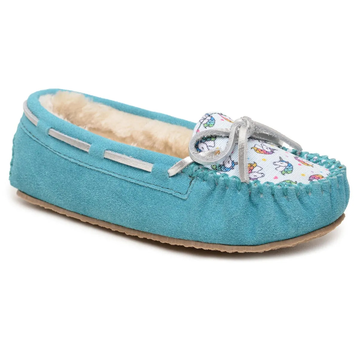 Minnetonka Cassie Suede - Pantufla para niños