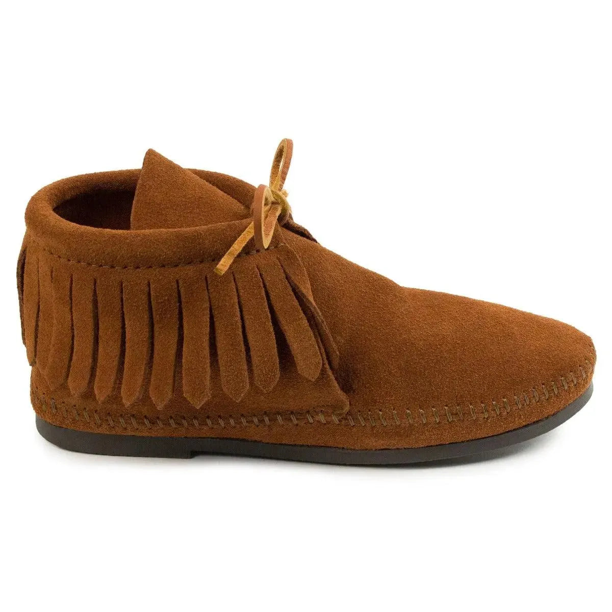 Bota clásica Minnetonka con flecos y suela dura - Botas de mujer
