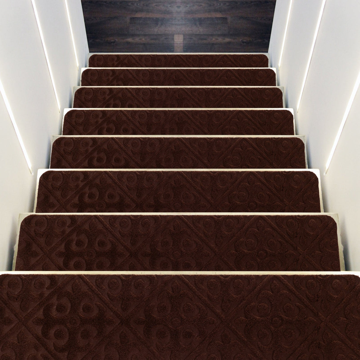 15 Alfombras Antideslizantes Interiores para Escaleras de Madera