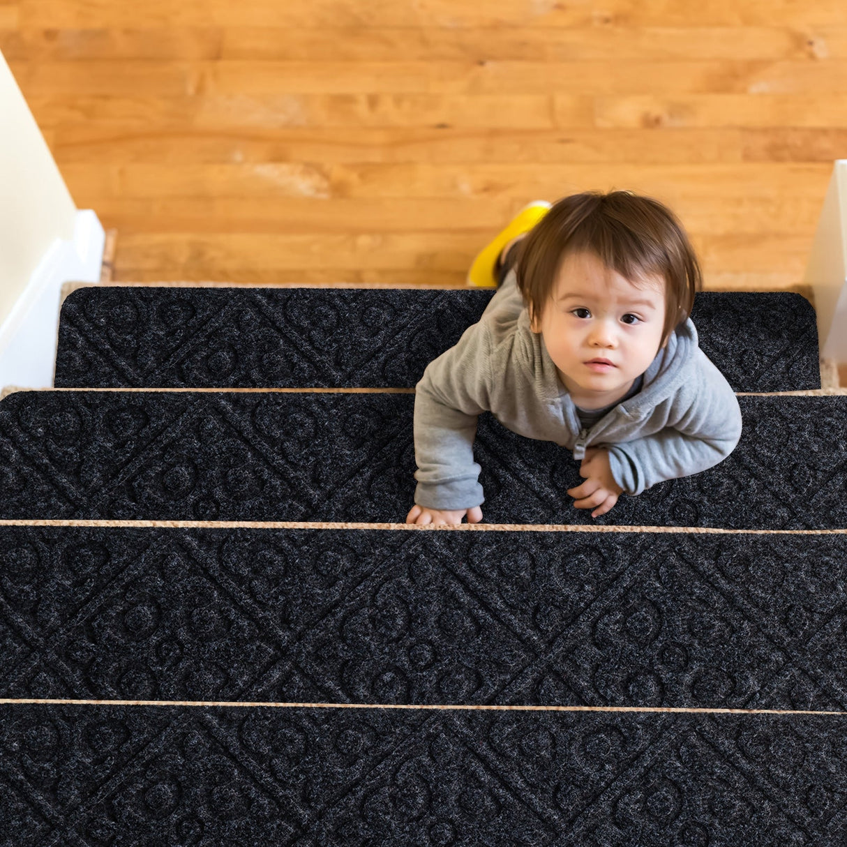 15 Alfombras Antideslizantes Interiores para Escaleras de Madera