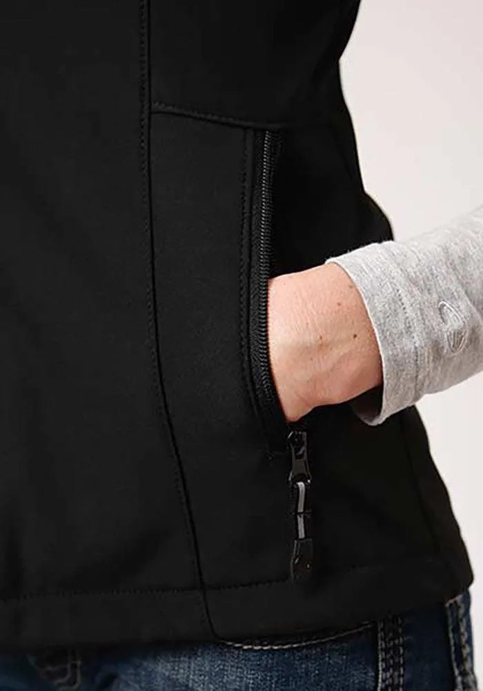 Chaleco Softshell Roper con Forro Polar (Negro) - Chaleco de Mujer