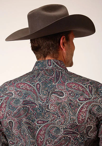 Camisa vaquera Roper 1664 Old Time Paisley (varios colores) - Hombre