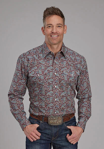 Roper 2154 Orchard Paisley (Multi) - Camisa Vaquera de Hombre