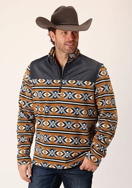 Roper 1815 Aztec (Naranja) - Suéter Polar para Hombre