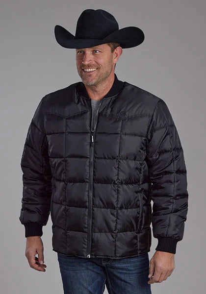 Chaqueta para hombre Roper 1473 con relleno de poliéster (negra)