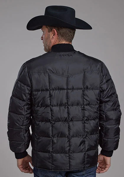 Chaqueta para hombre Roper 1473 con relleno de poliéster (negra)