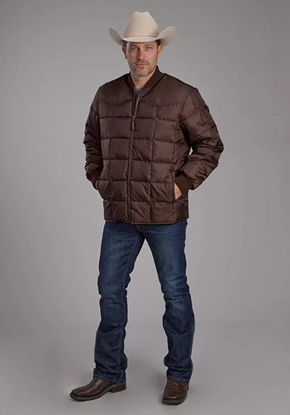 Chaqueta para hombre Roper 1473 Poly Filled (marrón oscuro)