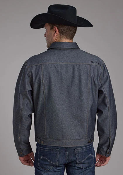 Roper 2252 con apariencia de mezclilla (azul) - Chaqueta softshell para hombre