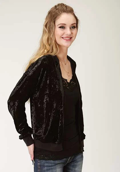 Chaqueta bomber Roper 2258 con estampado floral (negro) para mujer
