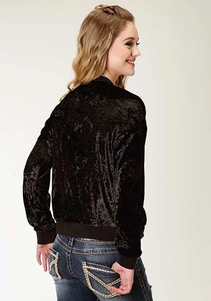 Chaqueta bomber Roper 2258 con estampado floral (negro) para mujer
