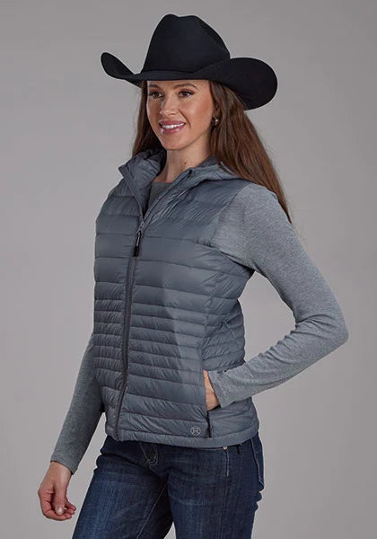 Roper 2165 Parachute (Acero) - Chaleco de nailon para mujer