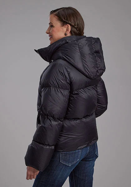 Roper 2165 Puffer (Negra) - Chaqueta de nylon para mujer
