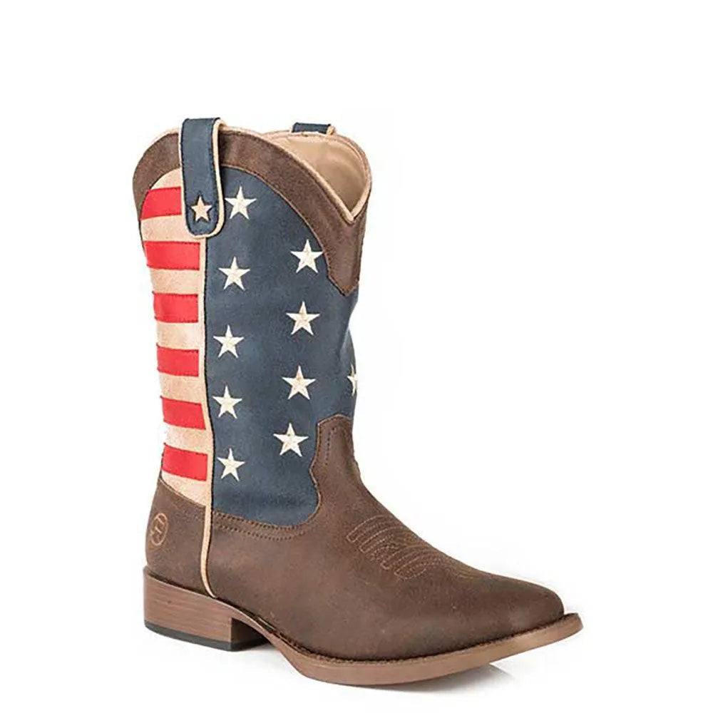 Bota Vaquera Roper American Patriot - Niños Pequeños / Niños Grandes