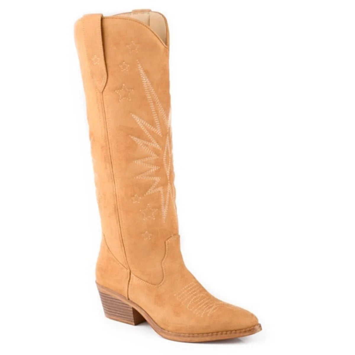 Bota vaquera Roper Starburst (color canela) para mujer