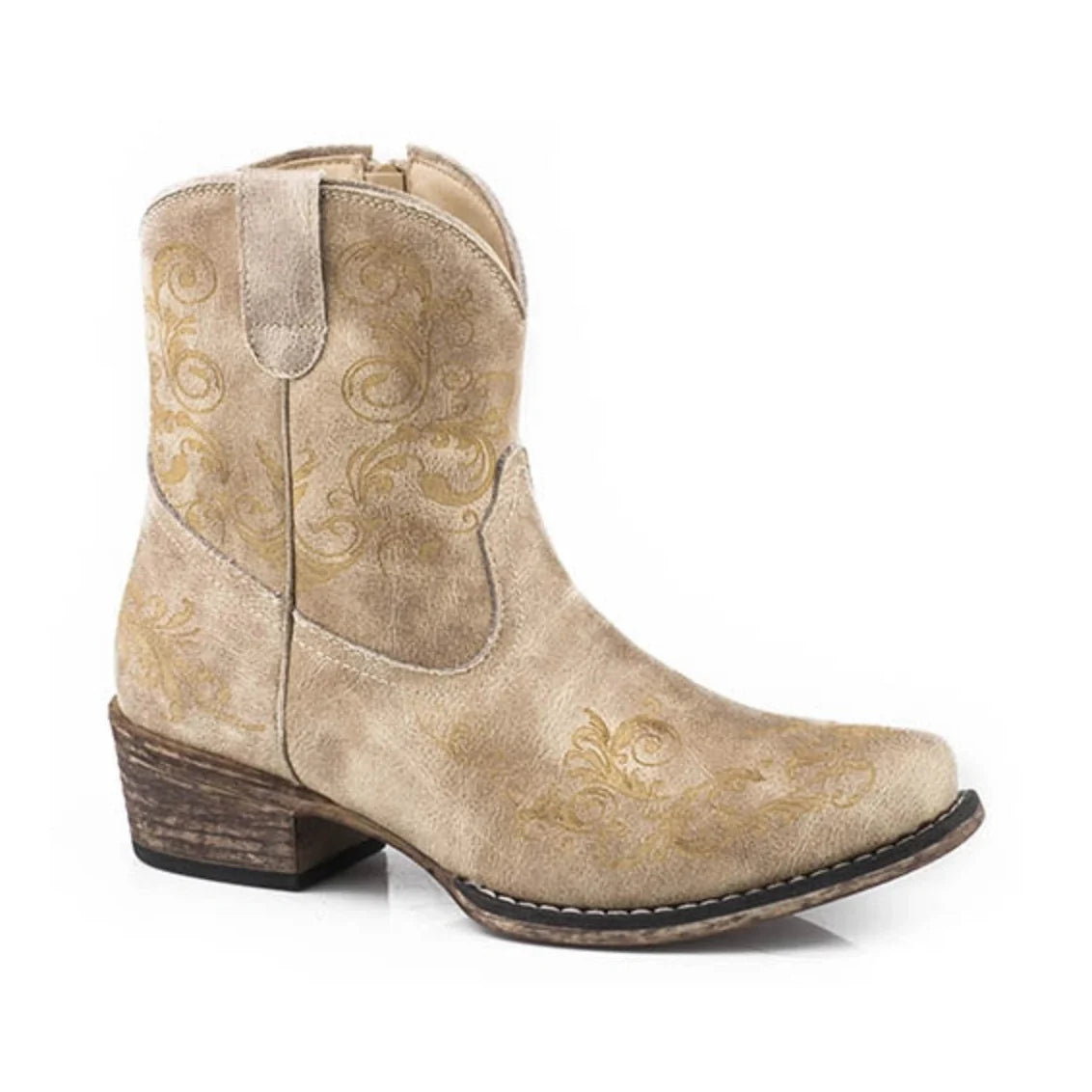 Roper Short Stuff (Tan) - Bota vaquera para mujer