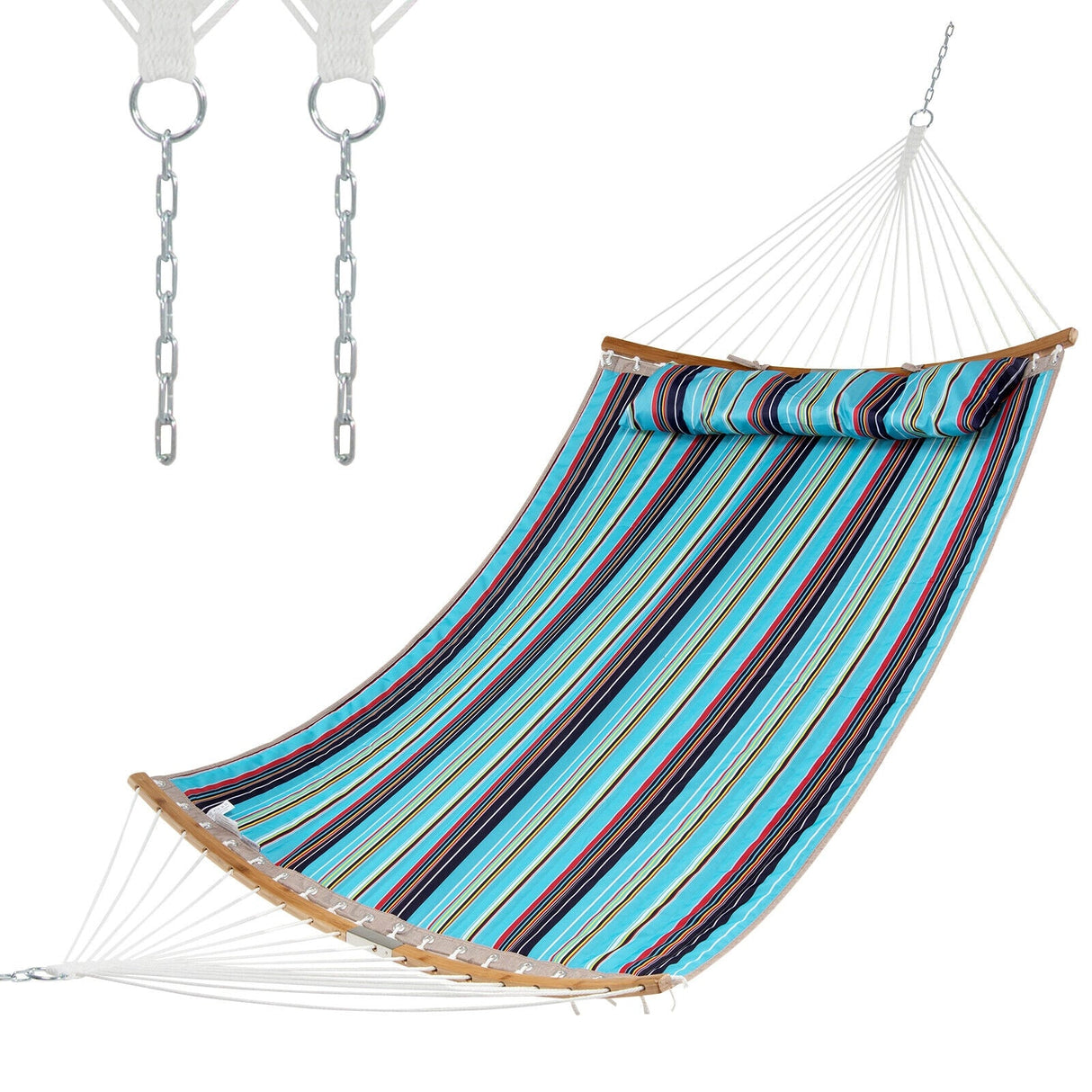 Hamaca de exterior con almohada desmontable