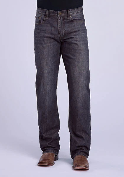Tin Haul 420 Regular Joe Costuras Doradas (Lavado Oscuro) - Jeans de Hombre Corte Bota