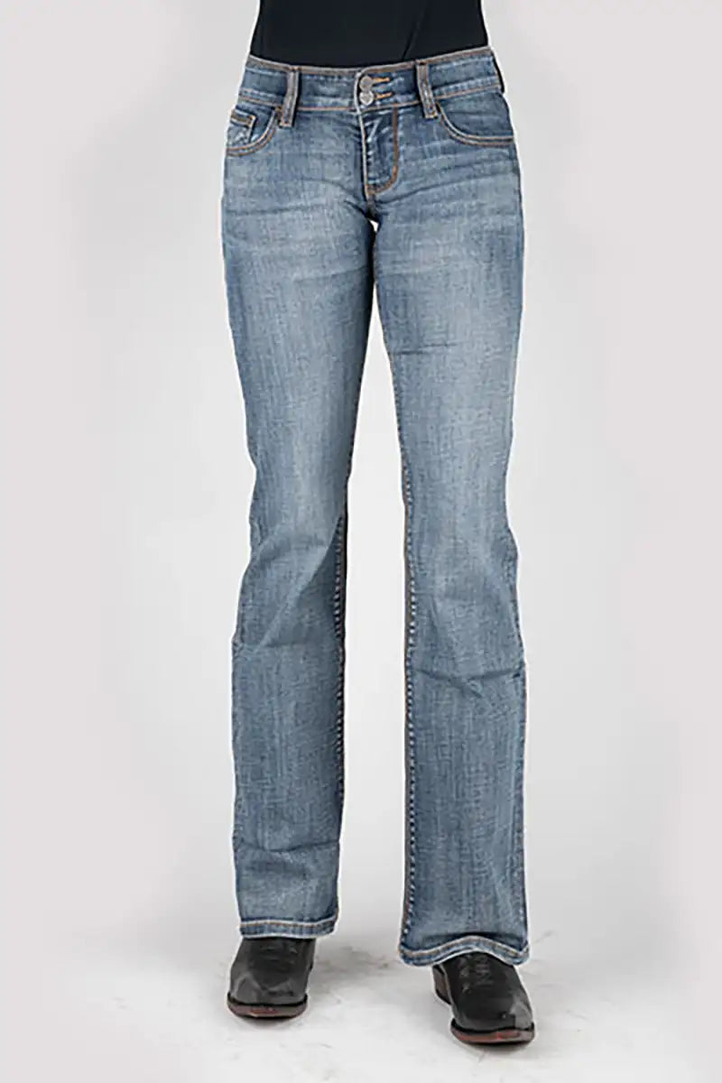 Tin Haul 280 Rosie Fit Embroidered Back Pocket ( Denim Light Wash ) - Women's Jeans