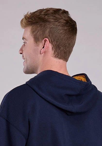 Sudadera con capucha para hombre con logo de Tin Haul Bar y Anvil (azul marino)
