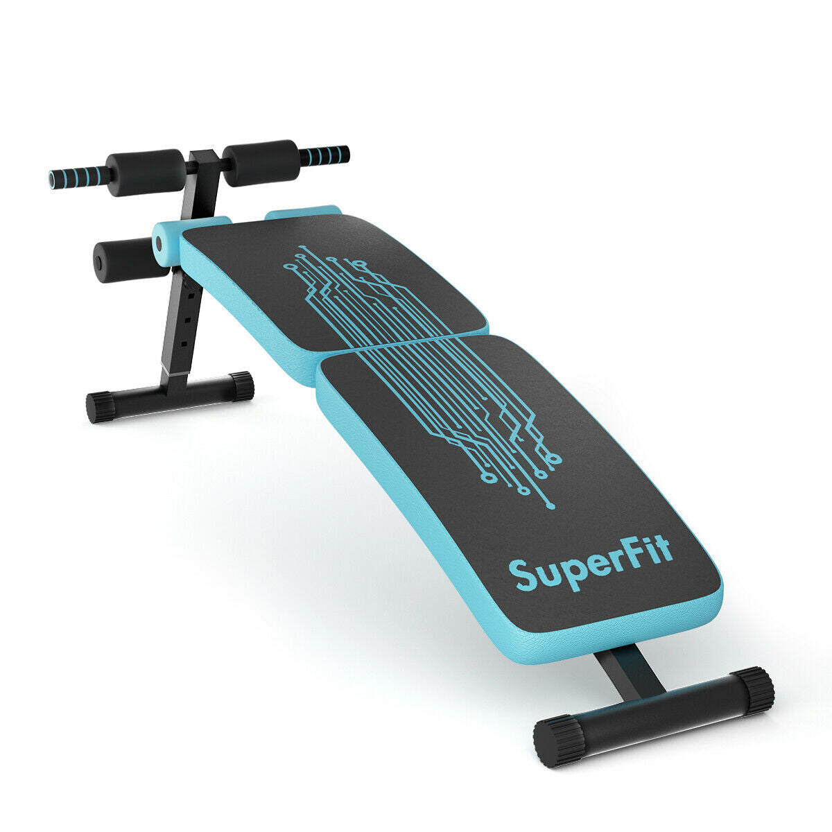 Entrenador Abdominal Twister con Banco de Ejercicios de Altura Ajustable