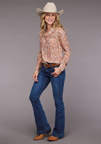 Stetson 2100 Sunset Floral (Rosa) - Blusa para mujer