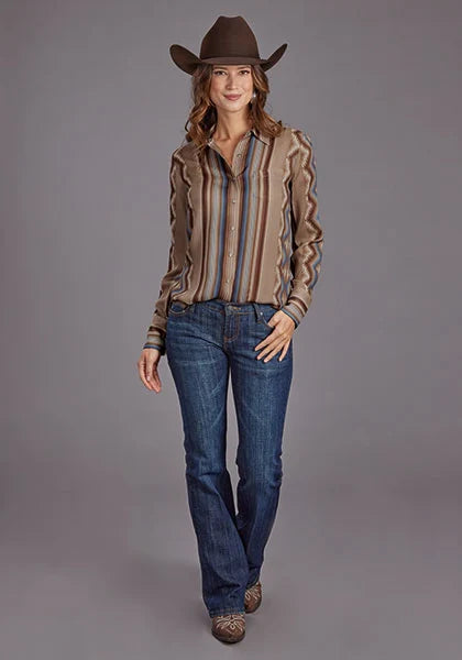 Stetson 2187 Serape de arena (marrón claro) - Blusa de mujer