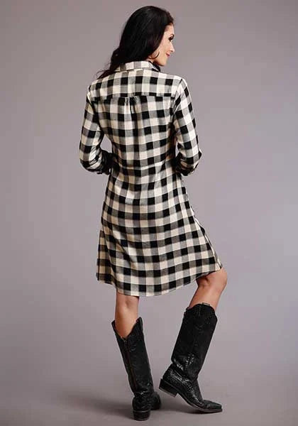 Stetson 00514 Vestido de cuadros Búfalo (Blanco) - Para mujer