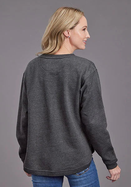 Sudadera con capucha para mujer Stetson Star Logo (gris)