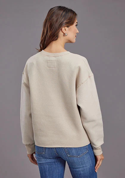 Sudadera con capucha Stetson Yellow Logo (Beige) para mujer