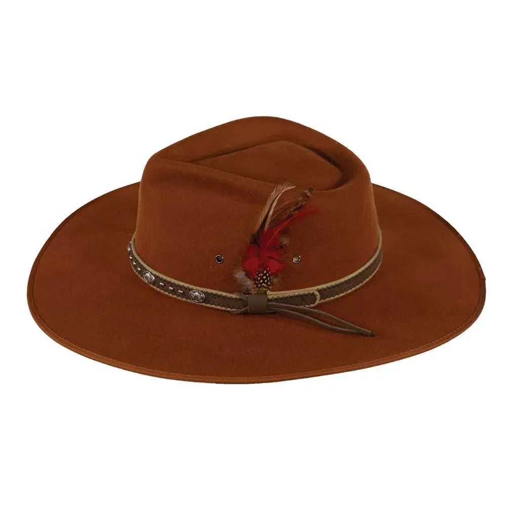 Sombrero Outback de Lana de Ala Ancha "Outback Swan" (Liquidación)