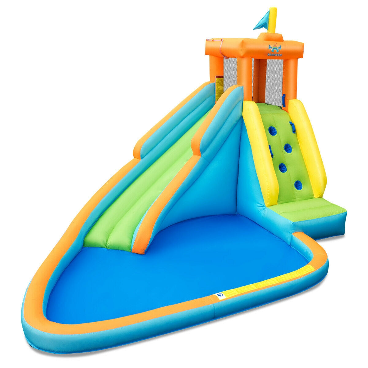 Casa inflable con tobogán de agua sin soplador