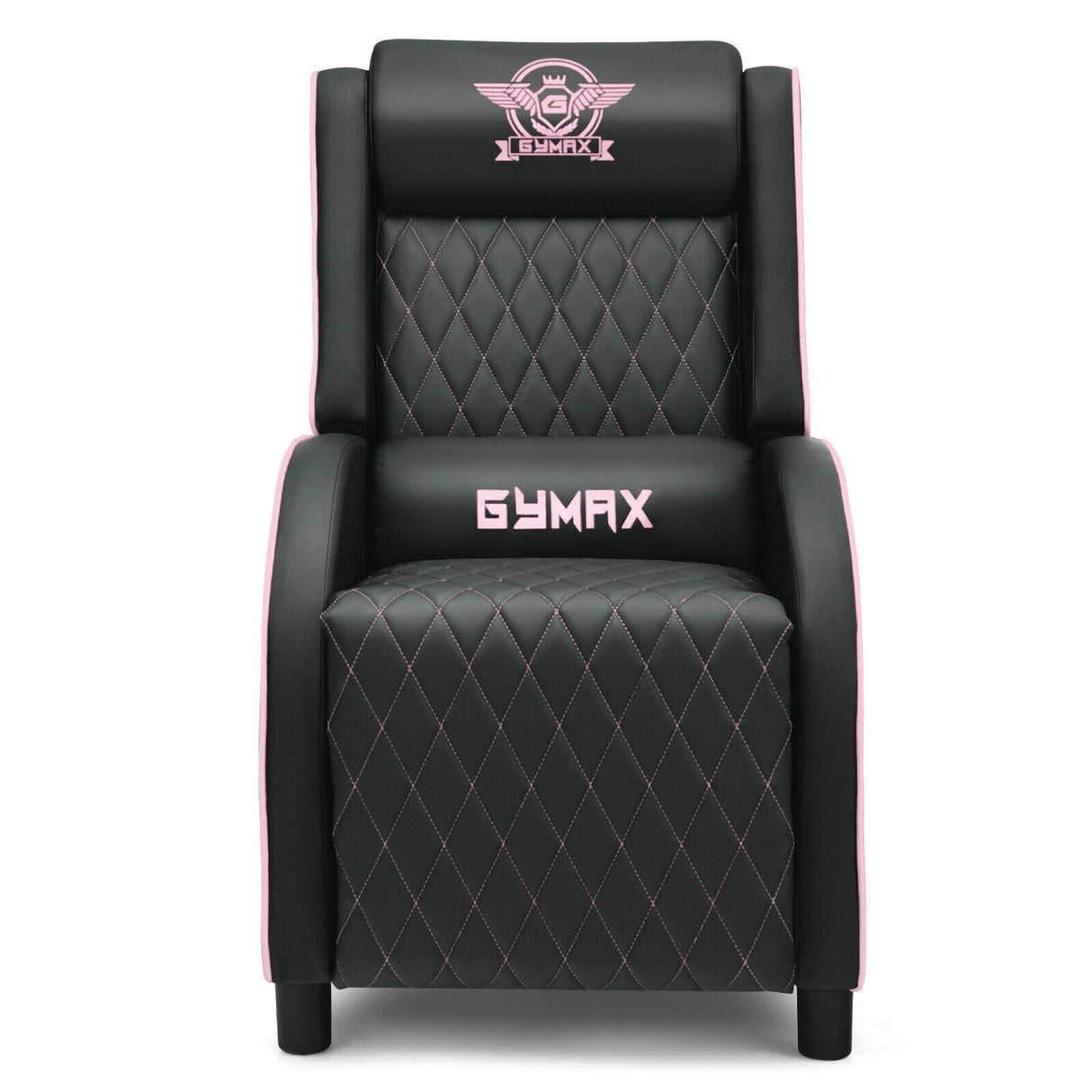 Sillón reclinable de masaje para juegos con reposacabezas y respaldo ajustable para cine en casa