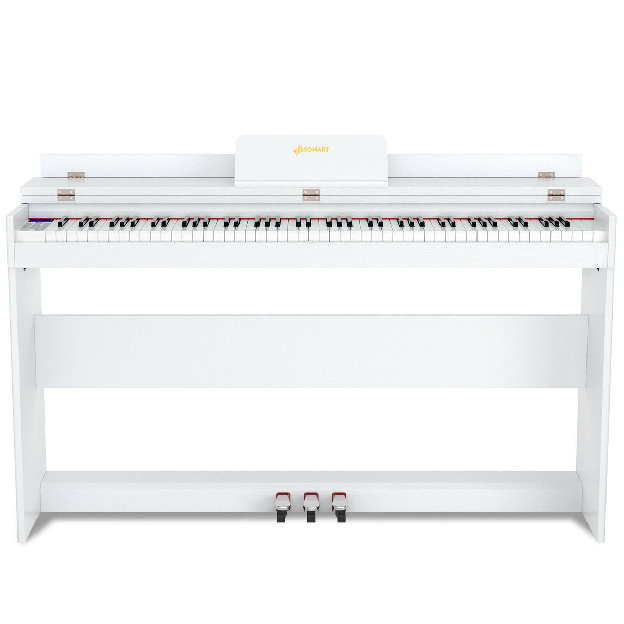 88 Key Full Size Electric Piano Keyboard with Stand 3 Pedals MIDI Function