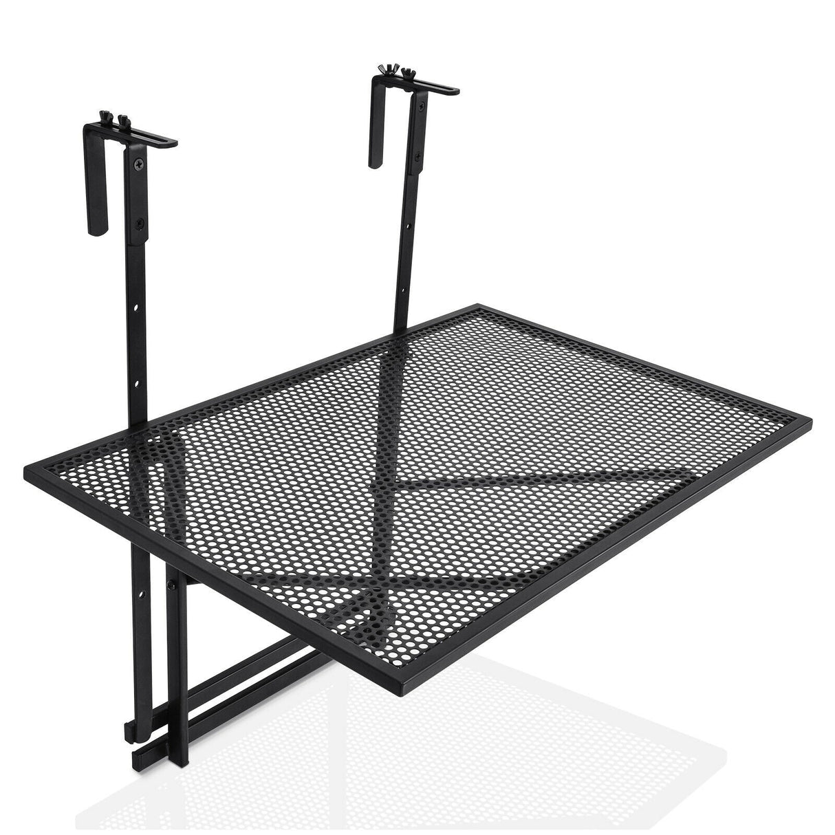 Mesa Plegable para Barandilla con 5 Niveles de Altura Ajustable