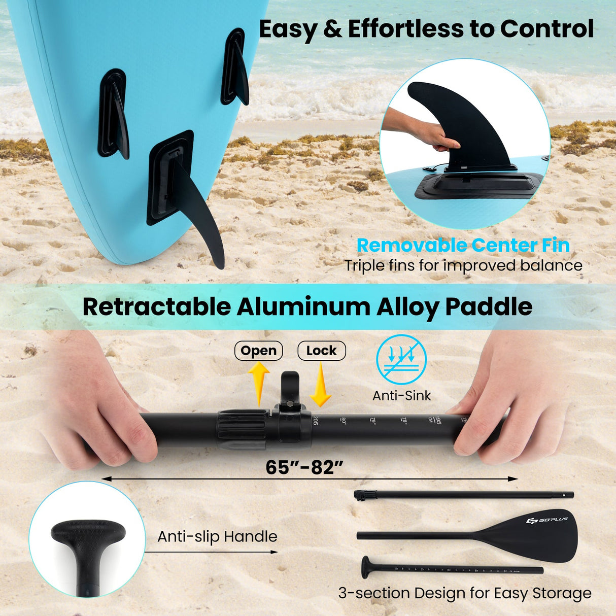 Tabla de paddle surf hinchable de 10/11 pies con accesorios SUP prémium