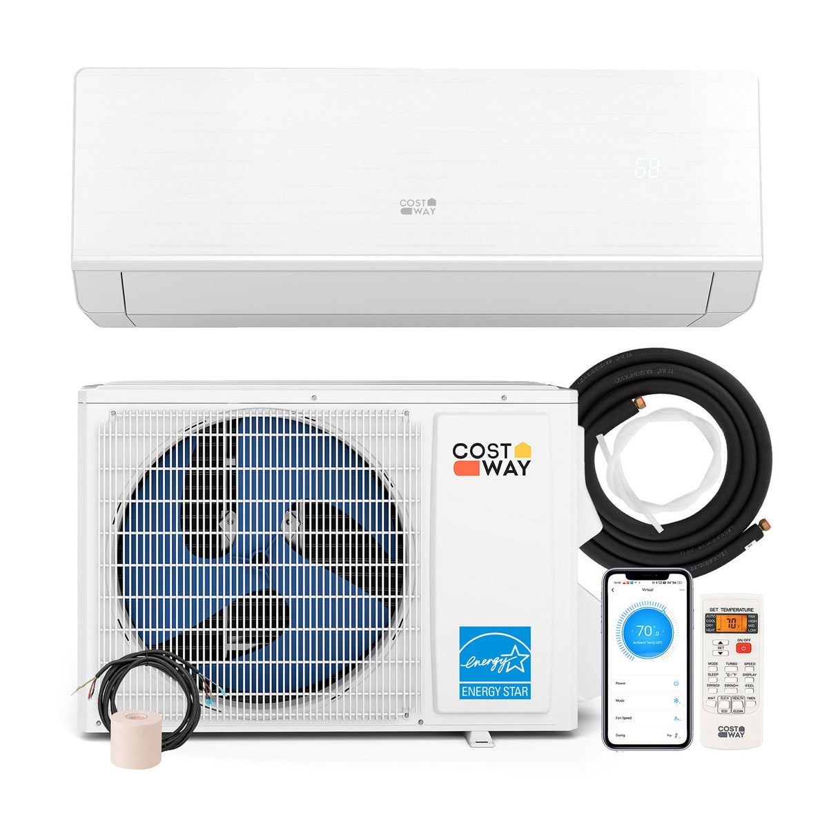 SEERXtreme Series ENERGY STAR Certified 12000 BTU 24 SEER2 115V Mini Split Heat Pump Heating at -15°F