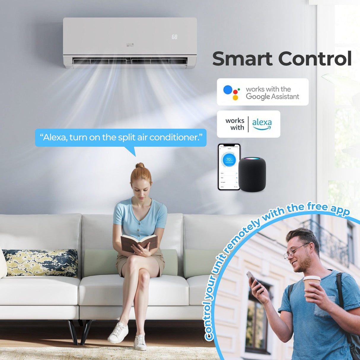 SEERXtreme Series ENERGY STAR Certified 12000 BTU 24 SEER2 115V Mini Split Heat Pump Heating at -15°F