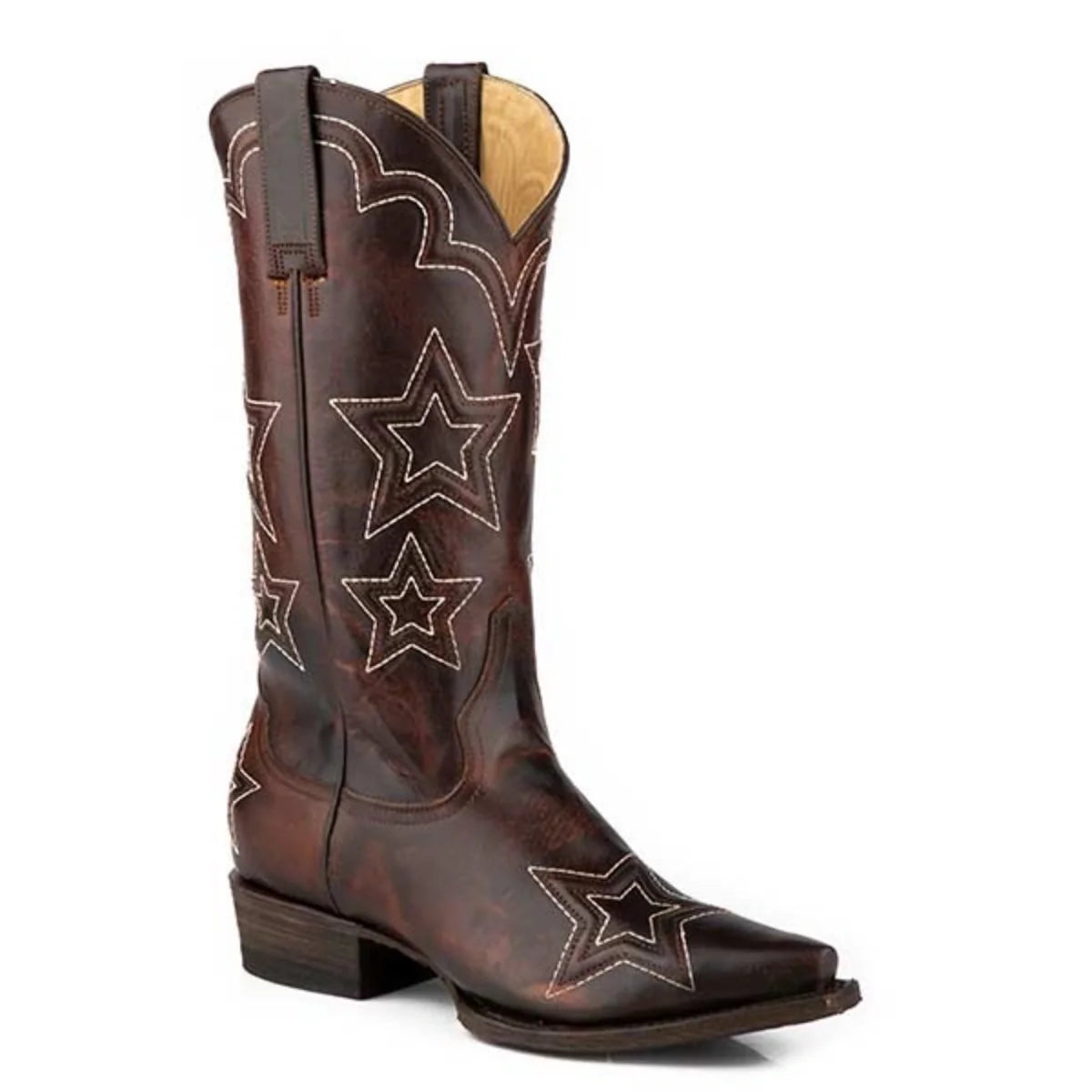 Stetson Cosmo (Marrón) - Bota vaquera de cuero para mujer