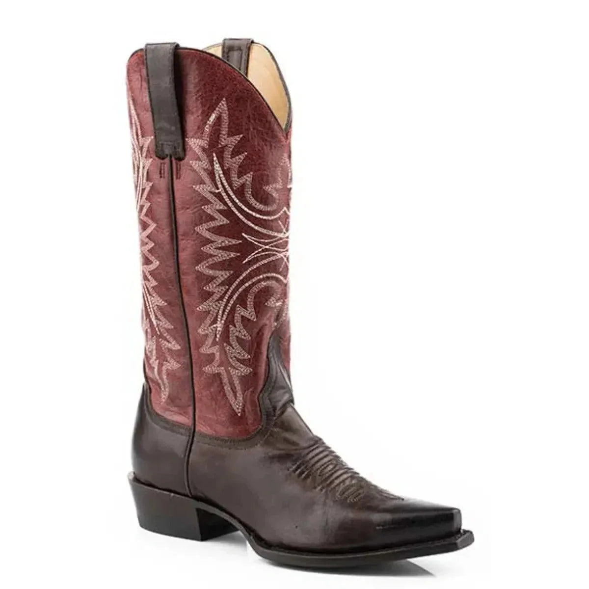 Stetson Freya (rojo) - Bota vaquera de cuero para mujer