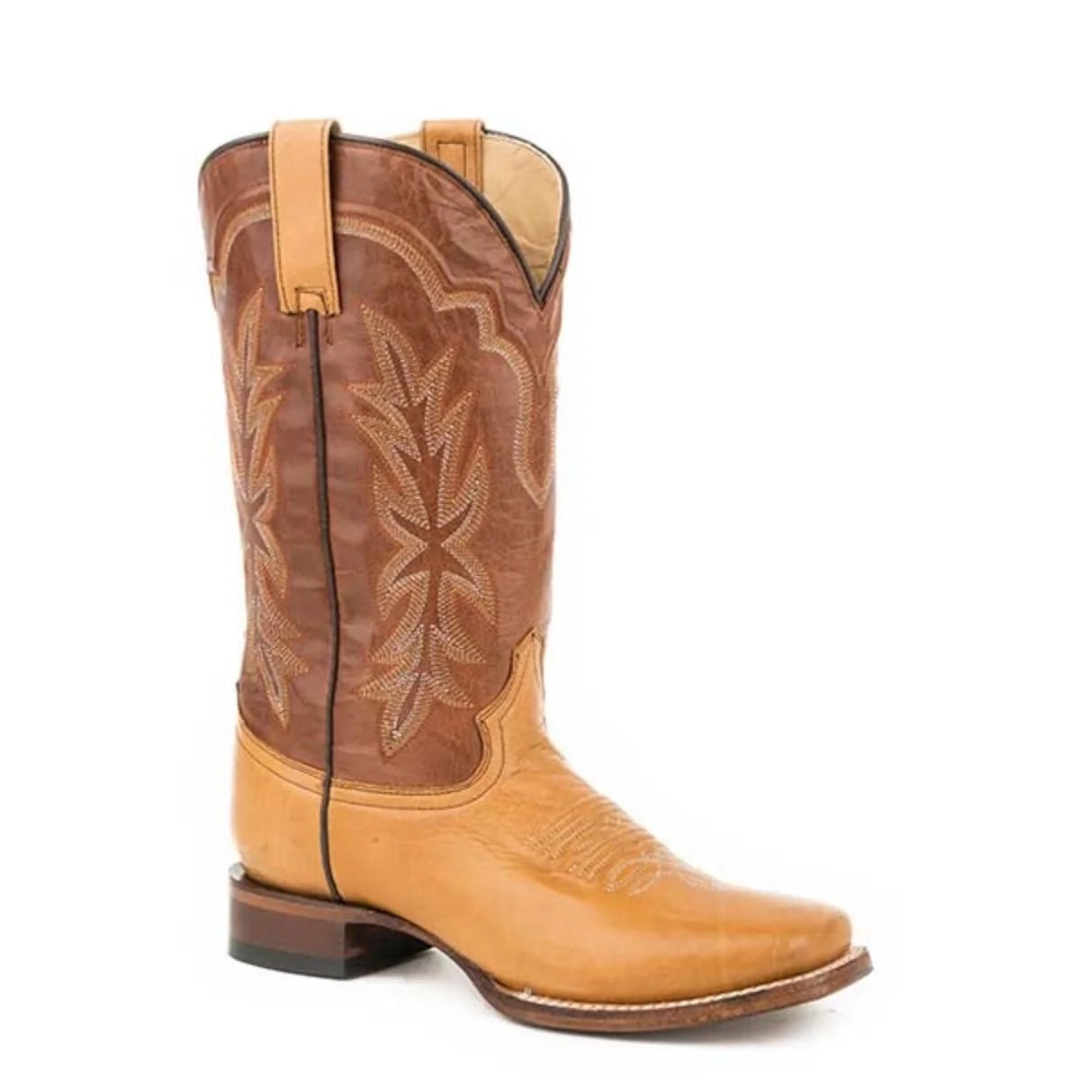 Stetson Jessica (Tan) - Bota vaquera de cuero para mujer
