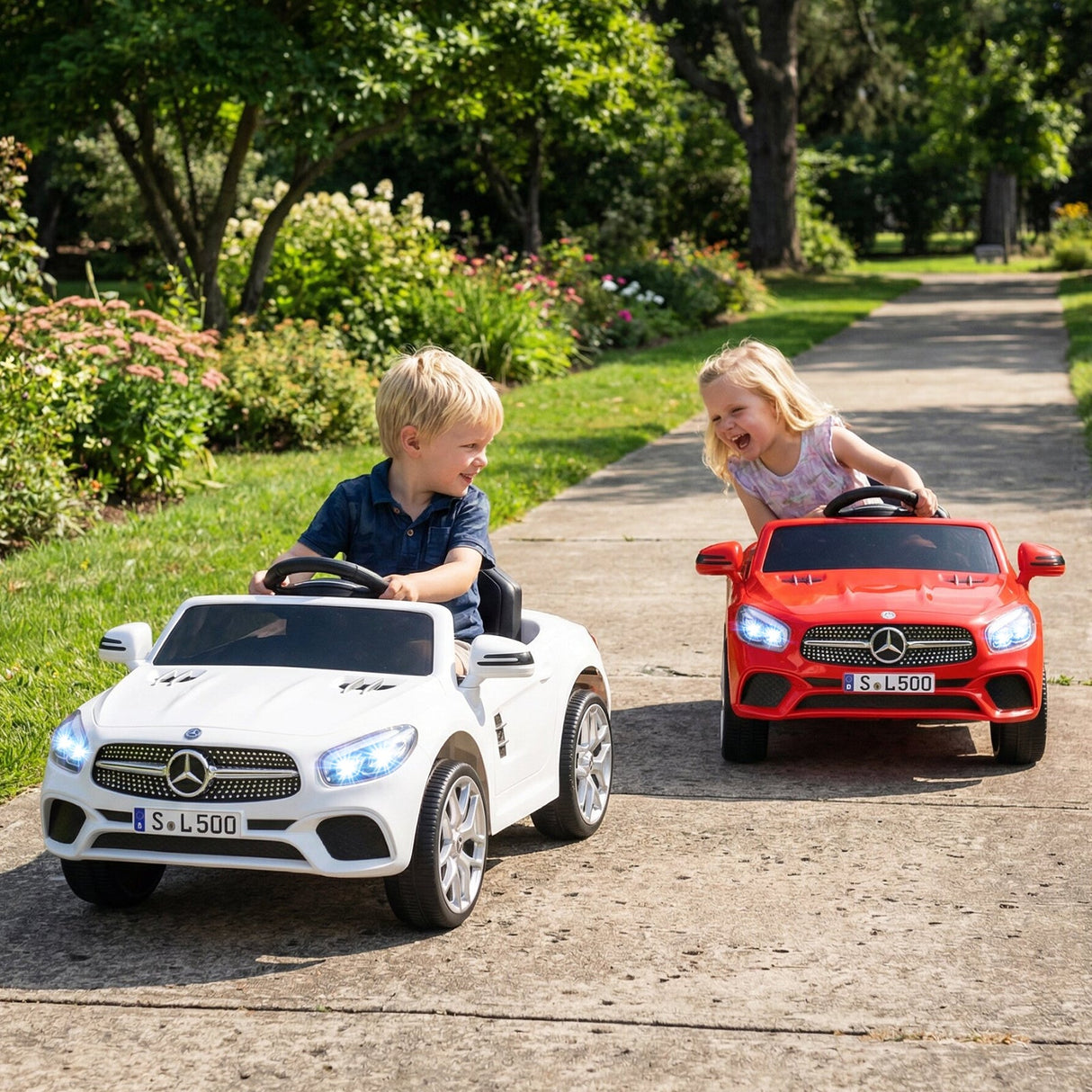 Coche Eléctrico Infantil Mercedes-Benz 12V con Control Remoto y Música