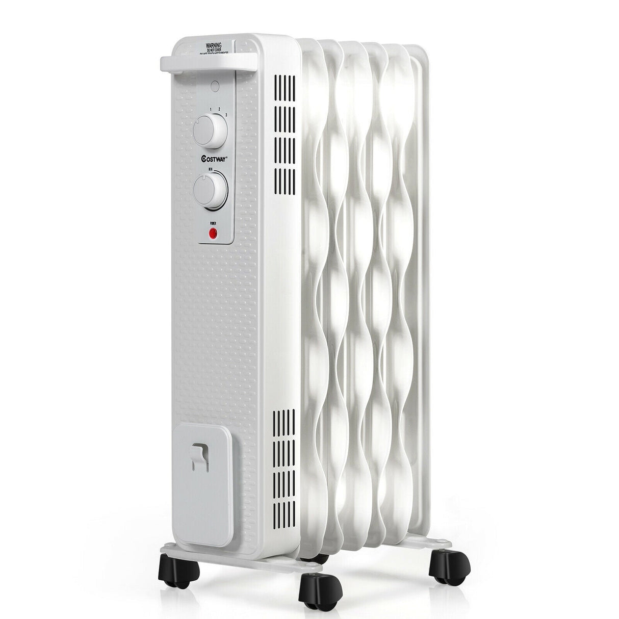 Calefactor de aceite de 1500 W, radiador portátil con termostato ajustable