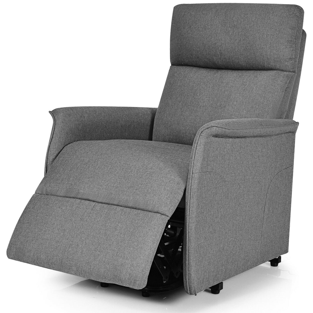 Sillón reclinable de masaje con elevación eléctrica para personas mayores con cojín acolchado grueso