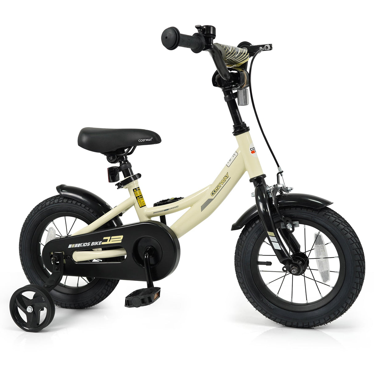 Bicicleta deportiva de 14 pulgadas para niños con ruedas de entrenamiento extraíbles
