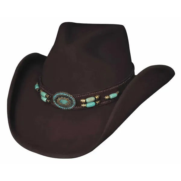 Bullhide "Joya del Oeste" - Sombrero vaquero moldeable de fieltro de lana