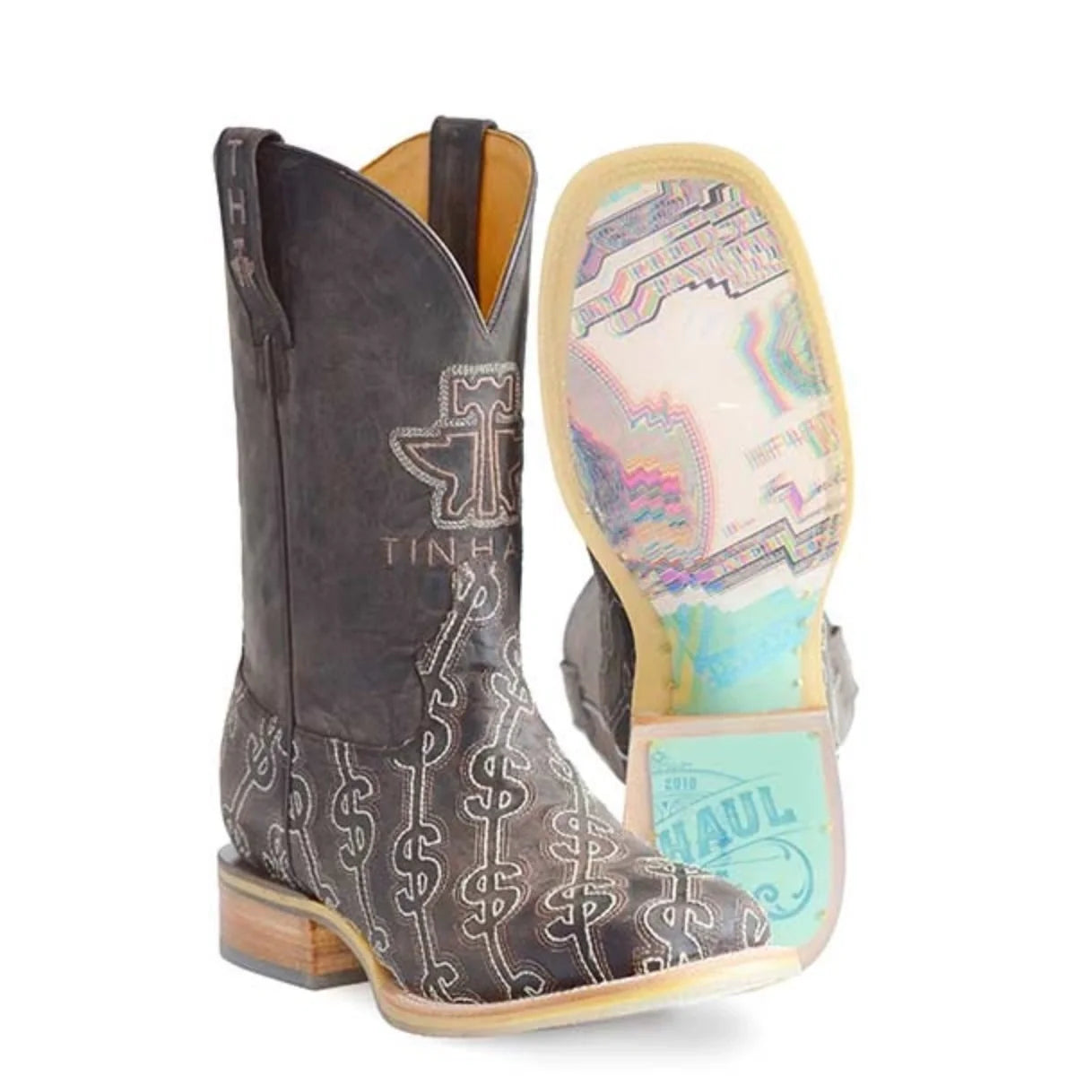 Tin Haul Show Me The Money - Men's Leather Cowboy Boot