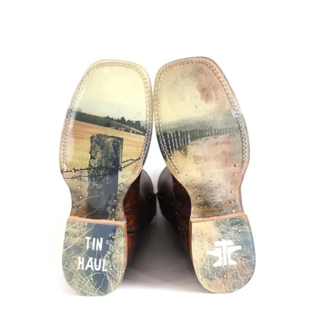 Tin Haul Sharp As Ever - Bota vaquera de cuero para hombre